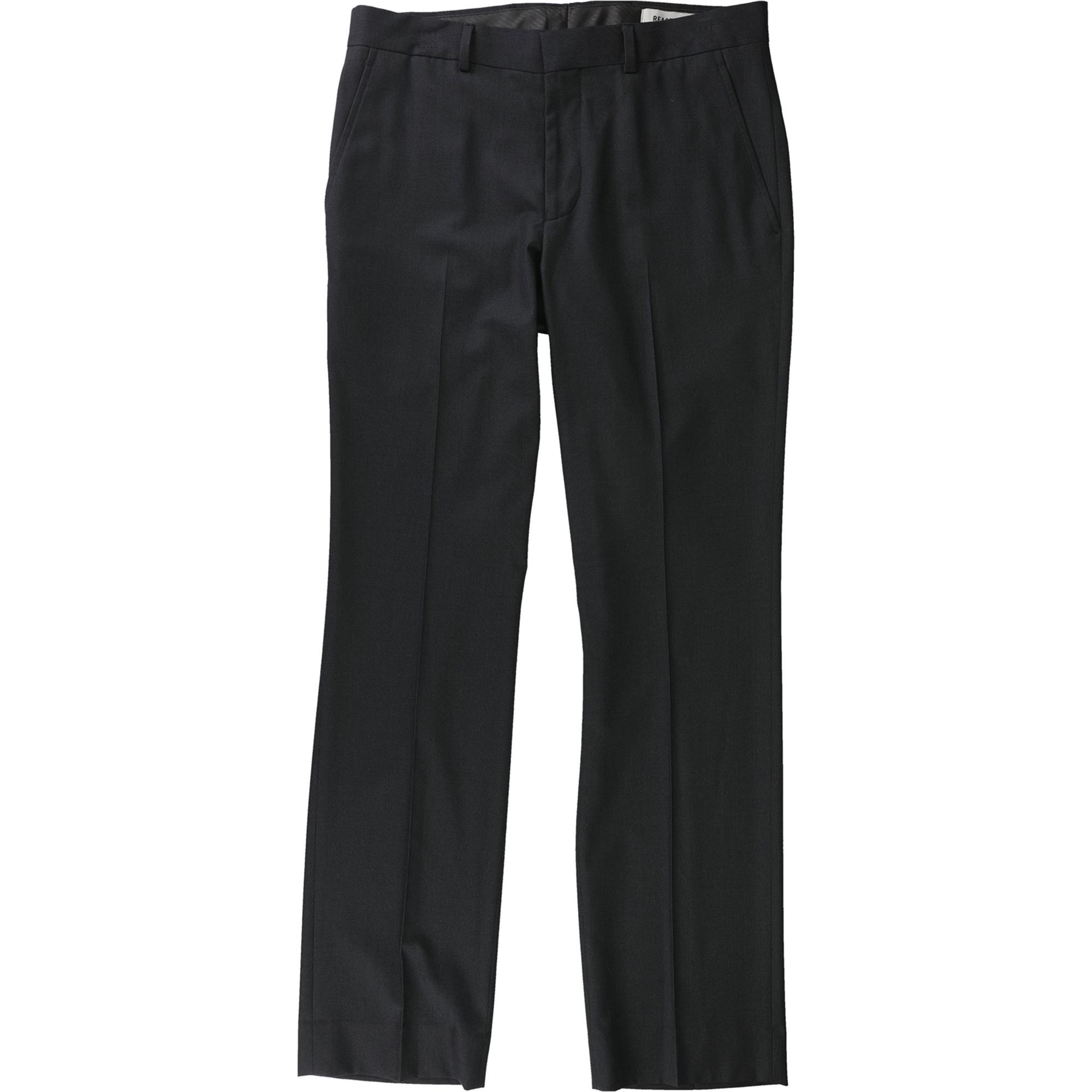 Kenneth Cole Mens Heathered Dress Pants Slacks, Black, 40W x 31L